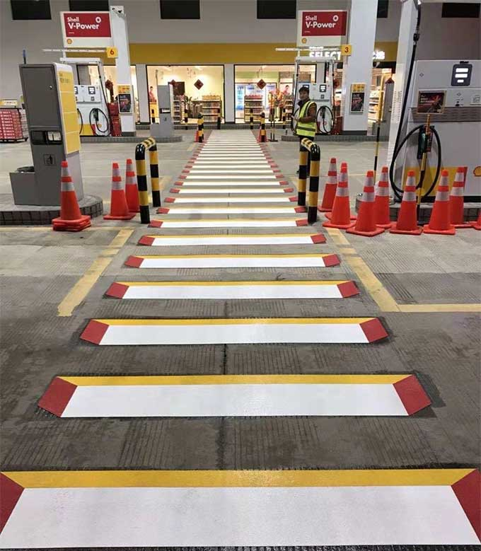 哈爾濱斑馬線劃線 熱熔劃線耐用