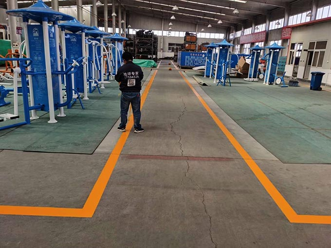 哈爾濱廠區劃線，熱熔標線 標線施工