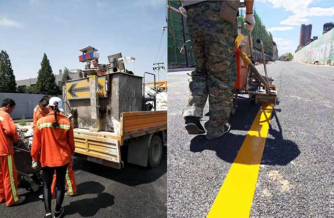 哈爾濱網格劃線，斑馬線，交通劃線價格便宜